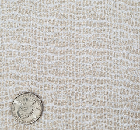 1 Yard Rayon Crinkle Beige Woven Fabric, 50/52? Wide 100% Rayon