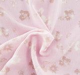 Rayon Crinkle 1D1180 Pink Rayon Fabric - Pink Crinkle Texture, 50/52" Width (1 Yard)