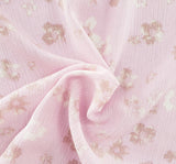 1 Yard Rayon Crinkle Pink Woven Fabric, 50/52? Wide 100% Rayon
