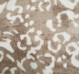 1 Yard Dark Taupe/Ivory Crinkle Rayon Woven Fabric 50/52 Inch Wide for Sewing and Apparel