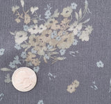 1 Yard Lightweight Warm Gray Rayon Crinkle Fabric for Dresses Skirts Blouses and Apparel 50/52" Width