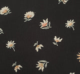 Rayon Crinkle 1D1384 100 Percent Rayon Fabric - Black Olive Crinkle Texture, 50/52" Width (1 Yard)