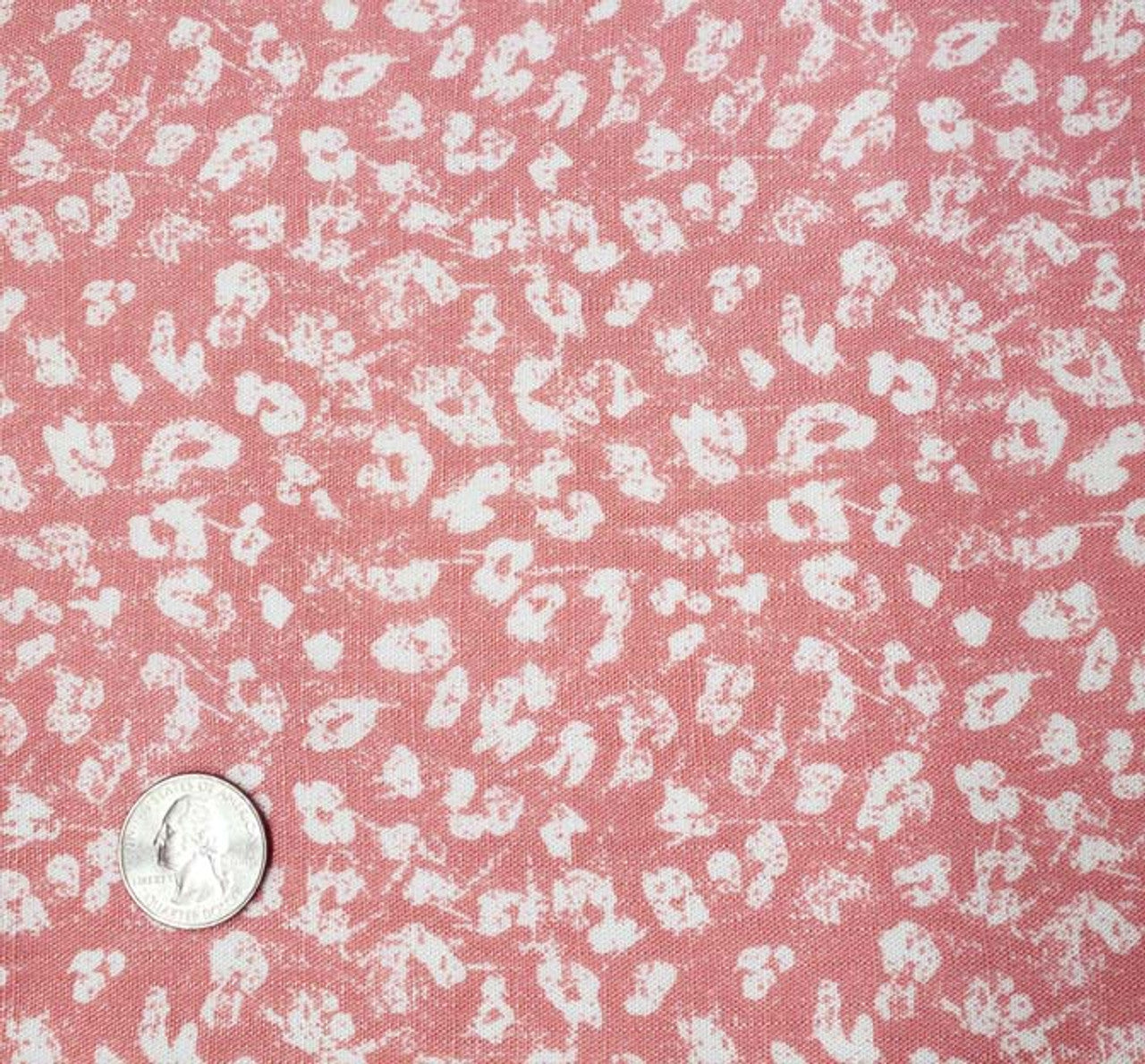 Coral Pink Rayon Slub Fabric 55/56" Wide Soft & Breathable Summer Apparel 1 Yard Fabric
