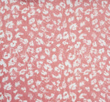 Coral Pink Rayon Slub Fabric 55/56" Wide Soft & Breathable Summer Apparel 1 Yard Fabric