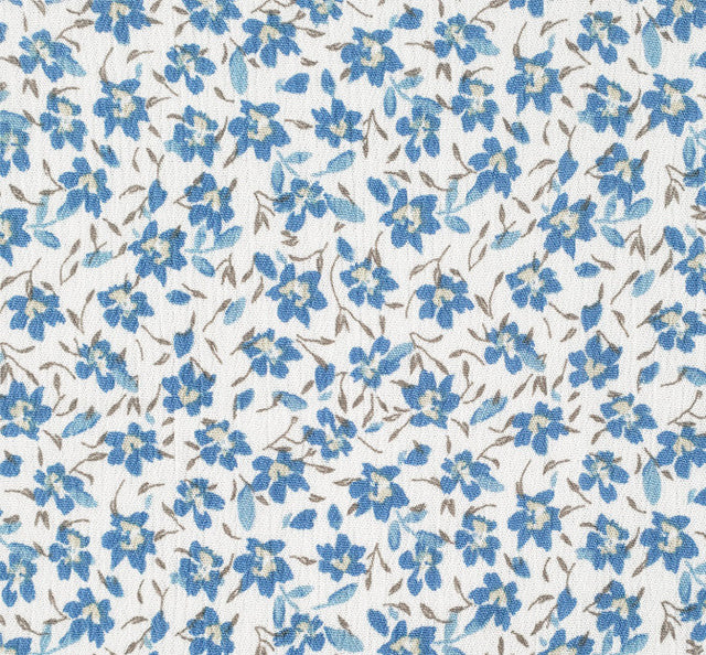Rayon Crinkle 1D1435 Rayon Fabric - Ultramarine Crinkle Texture, 50/52" Width (1 Yard)
