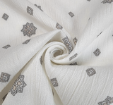 1 Yard Ivory Rayon Crinkle Fabric Lightweight and Soft Material for Blouses Dresses and Skirts 50/52 Inch Width
