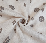 1 Yard Taupe Rayon Crinkle Fabric Lightweight Soft Material for Dresses Blouses and Skirts 50/52 Inch Width
