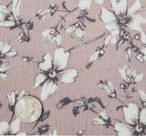 Rayon Crinkle 1D1482 Rayon Fabric - Rose Dust Textured Crinkle, 50/52" Width