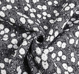 1D1528 Polar Night Rayon Crinkle Fabric - Polar Night, Crinkle Texture, 50/52" Width