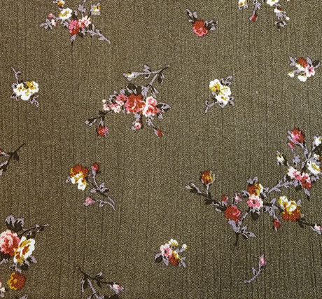 1 yard Military Olive Rayon Crinkle Fabric Soft Lightweight Apparel Rayon Material 50/52 Inch