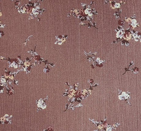 1 Yard Rose Rayon Crepon Crinkle Fabric Rayon Lightweight Apparel Fabric 50/52 Inch Width