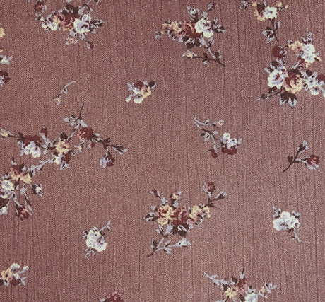 1 Yard Rose Rayon Crinkle Fabric 50/52" Wide Lightweight Rayon Apparel Fabric