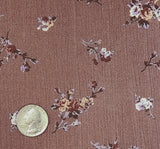1 Yard Rose Rayon Crepon Crinkle Fabric Rayon Lightweight Apparel Fabric 50/52 Inch Width