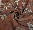 Rayon Crinkle 1D1587 Rayon Fabric - Rust, Textured Crinkle, 50/52" Width (1 Yard)