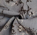1 Yard Textured Warm Gray Rayon Crinkle FabricRayon Crepon Apparel 50/52 Inch Width