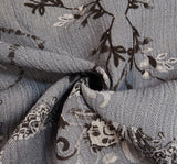 1 Yard Rayon Crinkle Crepon Apparel Fabric, Warm Gray, 50/52" Wide, Lightweight & Textured