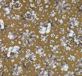 Rayon Crinkle 1D1590 100 Percent Rayon Fabric - Mustard Crinkle Texture, 50/52" Width