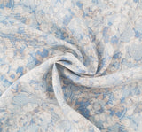 Sky Gray Rayon Slub 1 Yard Fabric 55/56" Soft Textured Rayon Apparel Material