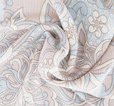 1 Yard Rayon Crinkle Fabric Sky Gray 50/52" Lightweight, Drapey Crepon for Stylish Apparel