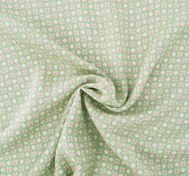 Rayon Crinkle 1D1678 Rayon Fabric - Laurel Green Crinkle Texture, 50/52" Width
