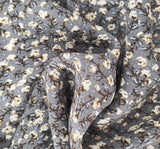 Rayon Crinkle 1D423 Ash Rayon Fabric - Ash, Crinkle Texture, 50/52" Width (1 Yard)