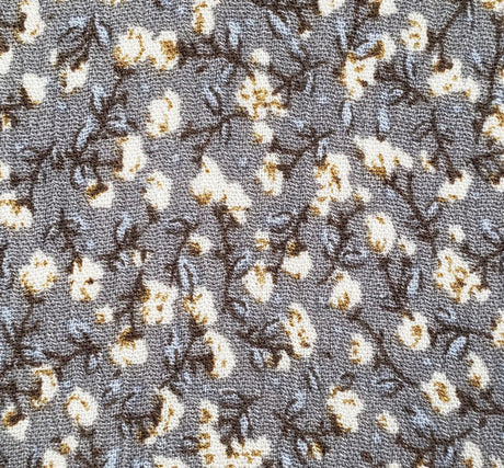 1 Yard Ash Rayon Crepon Fabric Lightweight Woven Textured Pleated Apparel Width 50/52"