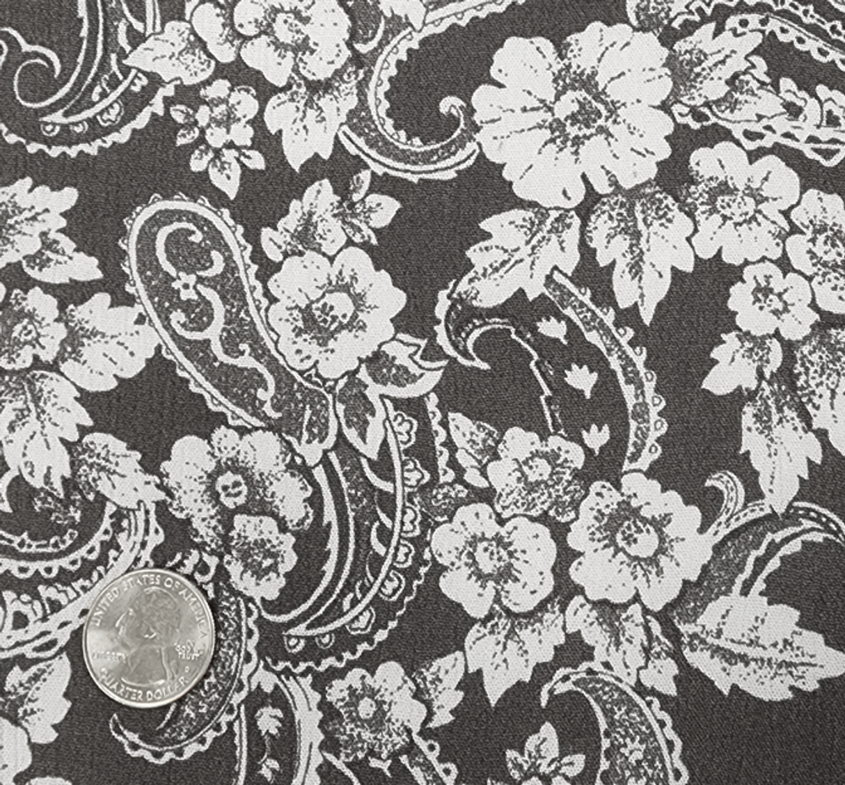 1 Yard Asphalt Gray Rayon Crinkle Fabric For Dresses Blouses Skirts Lightweight Apparel 50/52" Width