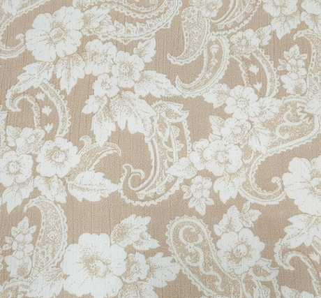 1 Yard Beige Rayon Crinkle Fabric For Dresses Blouses Skirts Lightweight Apparel 50/52" Width