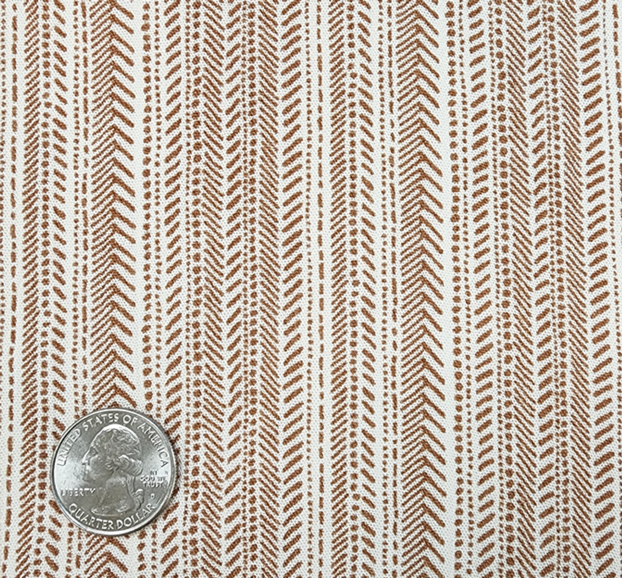 1 Yard Breathable Ivory Rust Rayon Crinkle Fabric Perfect For Dresses Blouses Skirts Apparel 50/52" Width