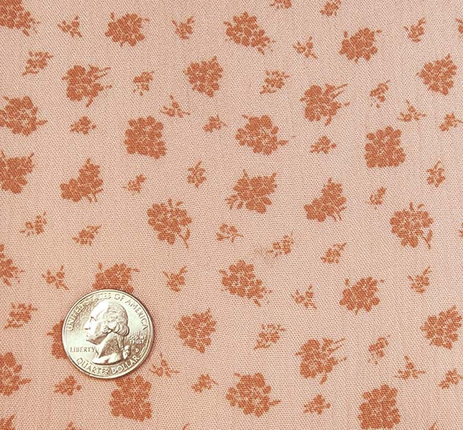 Rayon Crinkle 1D730 Peach Rayon Fabric - Peach Crinkle Texture, 50/52" Width (1 Yard)