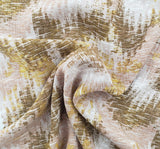 1 Yard Sandstone Rayon Crepon Crinkle Fabric Rayon Lightweight Apparel 50/52 Inch Width
