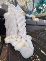 REXA 6 Faux Fur Throw Blanket