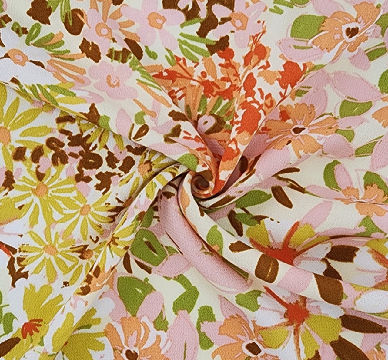 Rayon Gauze Lemon 1 Yard Lightweight 55/56" Apparel Fabric for Garments & Accessories