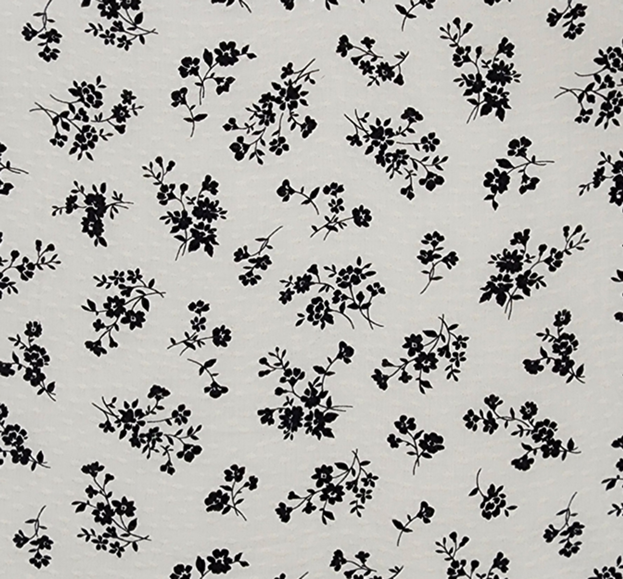 1 Yard Off White or Black Rayon Dobby Dot Jacquard Fabric 53/54" Wide