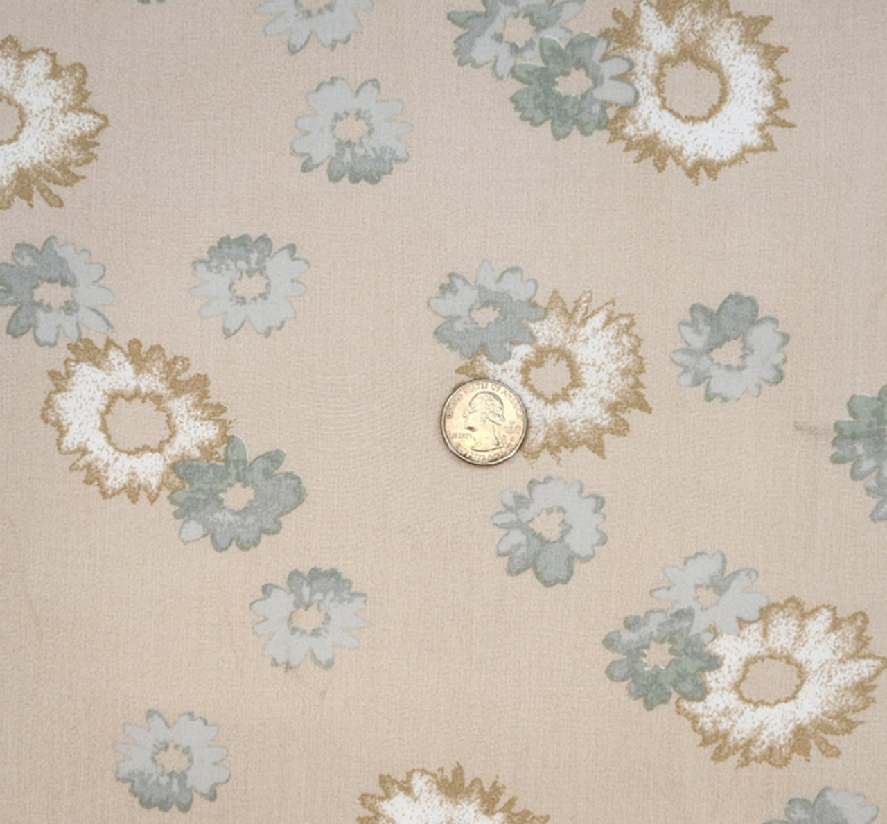 Rayon Poplin Cream Bread 1 Yard Lightweight 55/56" Apparel Fabric