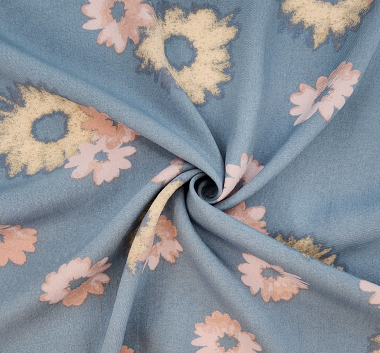 Rayon Poplin Spring Blue Lightweight 55/56" Apparel 1 Yard Fabric