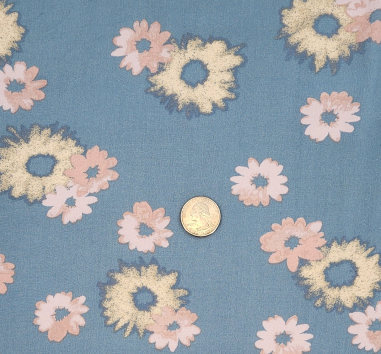 1 Yard Soft Rayon Poplin Fabric Spring Blue For Summer Clothing Projects 55/56 Inches Width