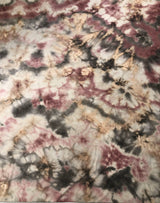 Vintage Look Tie Dye Print Polyester Rayon Spandex Sweater Knit Fabric - Burgundy, Blue, Olive, 58-60" Width