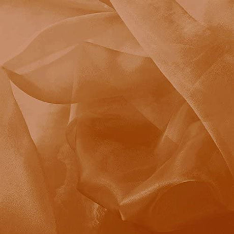 1 Yard Sparkle Crystal Sheer Organza Fabric, 60? Wide Shiny 100% Polyester Fabric for Fashion, Crafts, Decorations