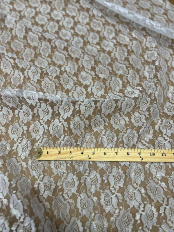 1 Yard Delicate Raschel Lace Fabric for Apparel & Decor 60" Width