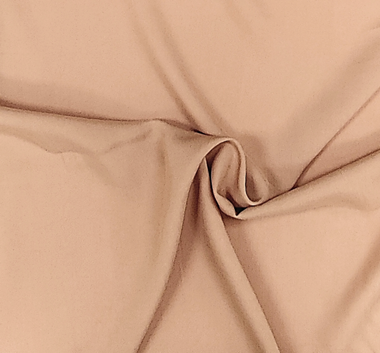 1 Yard Mocha Challis Fabric 100% Rayon Soft, Lightweight 53/54" Wide for Fashion