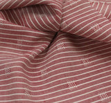 Rayon Dobby Pin Stripe Mauve 57/58" Apparel Fabric 1 Yard Lightweight, Soft Hand Finish