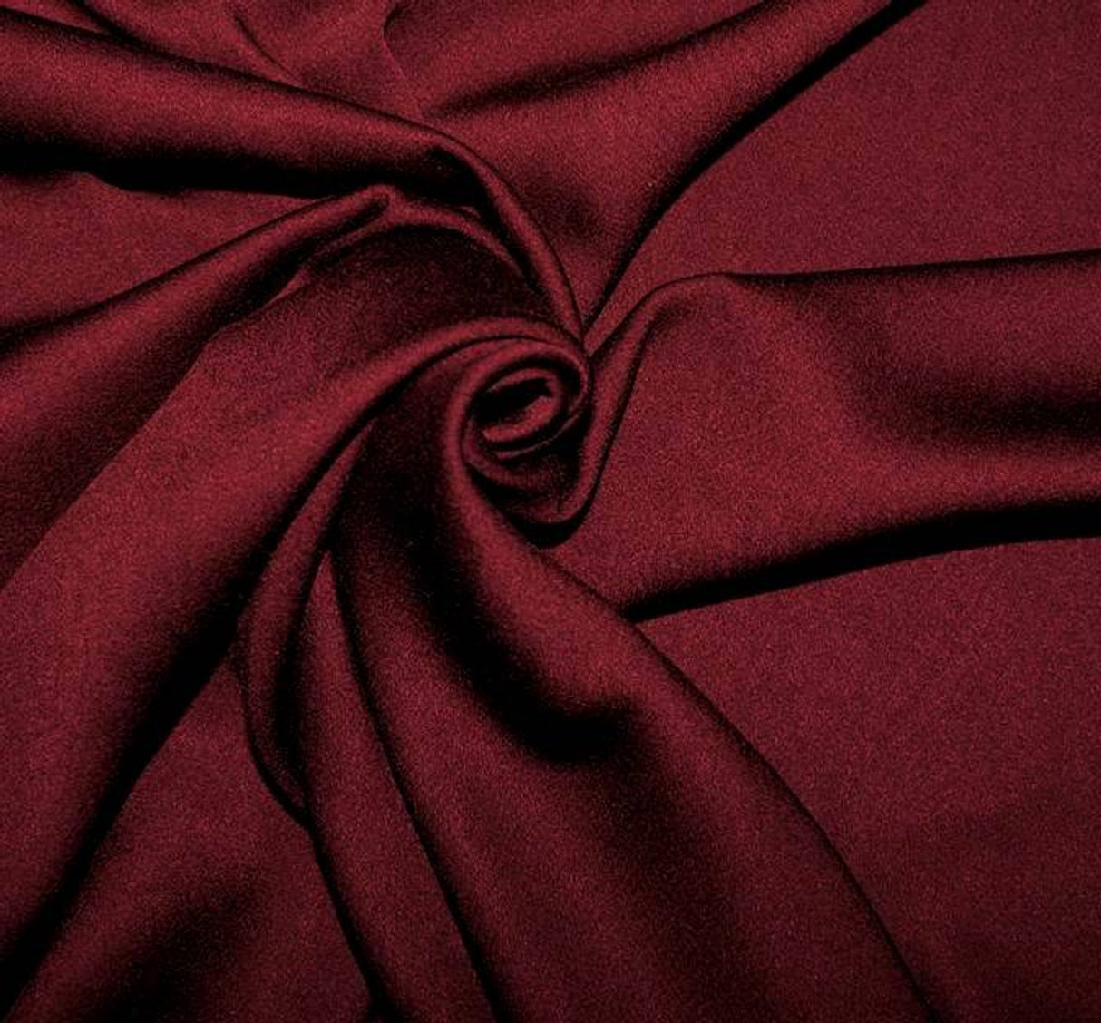 Rayon Satin Stretch 1 Yard Fabric Dark Burgundy 53/54" Wide Soft Drape Apparel & Decor Fabric
