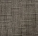 Rayon Yarn Dyed Plaid 1 Yard Fabric Taupe Black, 50/51? Wide, Ultra Soft Lightweight Apparel Material