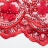 1 Yard Tulle Lace Fabric with 3D Embroidered Applique Design, 52" Wide