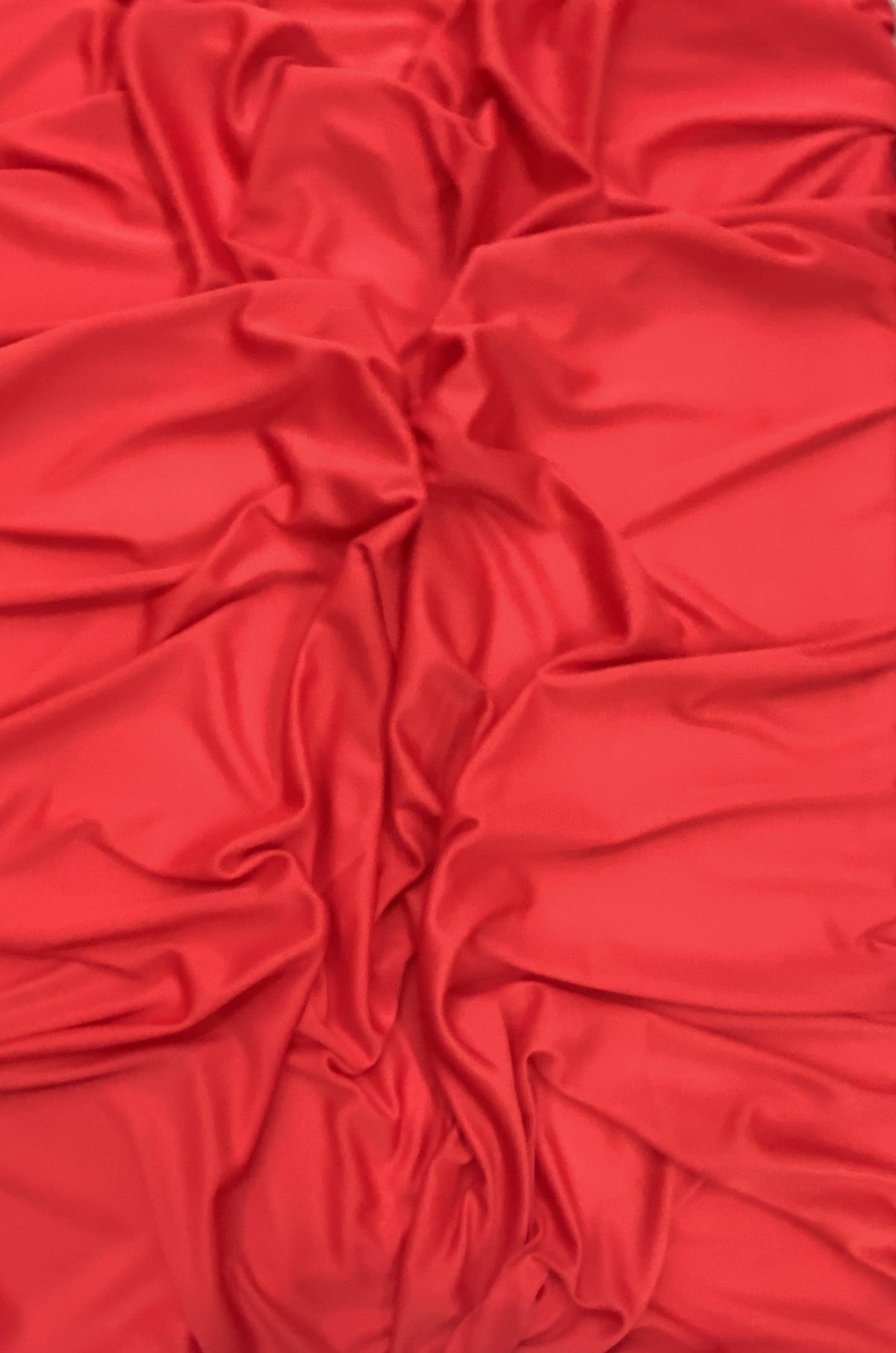 Stretch Lining Polyester Fabric - Red, Matte Soft, 60" Width (1 Yard)
