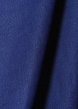 1 Yard Pure Linen Fabric Royal Blue Midweight Solid 7.5 oz 58 Inches Wide
