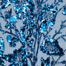 1 Yard Glitter Tulle Lace Fabric with Floral Pattern 58" Wide Mesh for Bridal, Gowns & Crafts