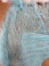 1 Yard Ruffle Organza Fabric Sheer Voluminous for Dresses Backdrops Decor & DIY Projects