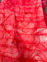 1 Yard Ruffle Organza Fabric Sheer Voluminous for Dresses Backdrops Decor & DIY Projects